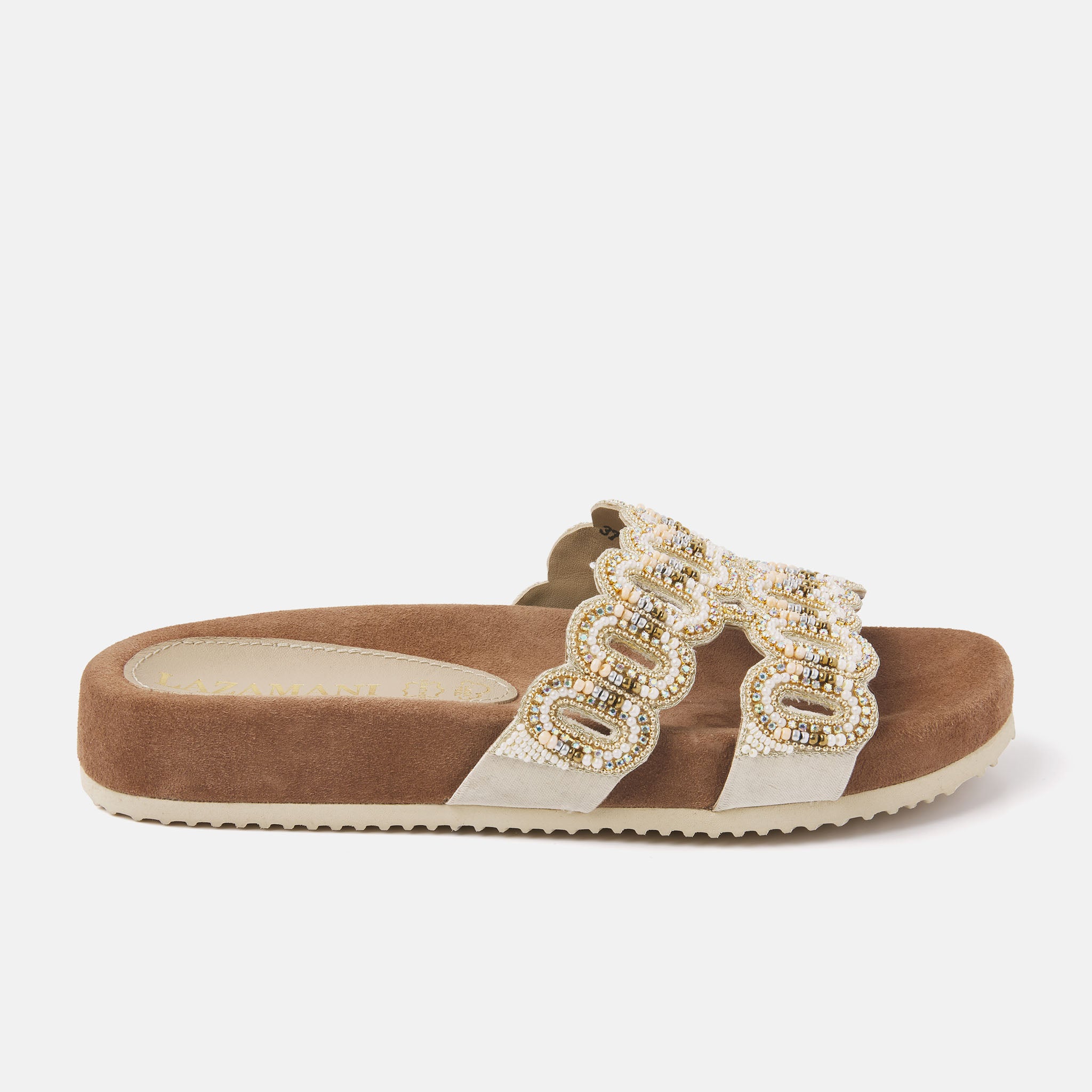 Ladies Beige 75.391 Slippers.