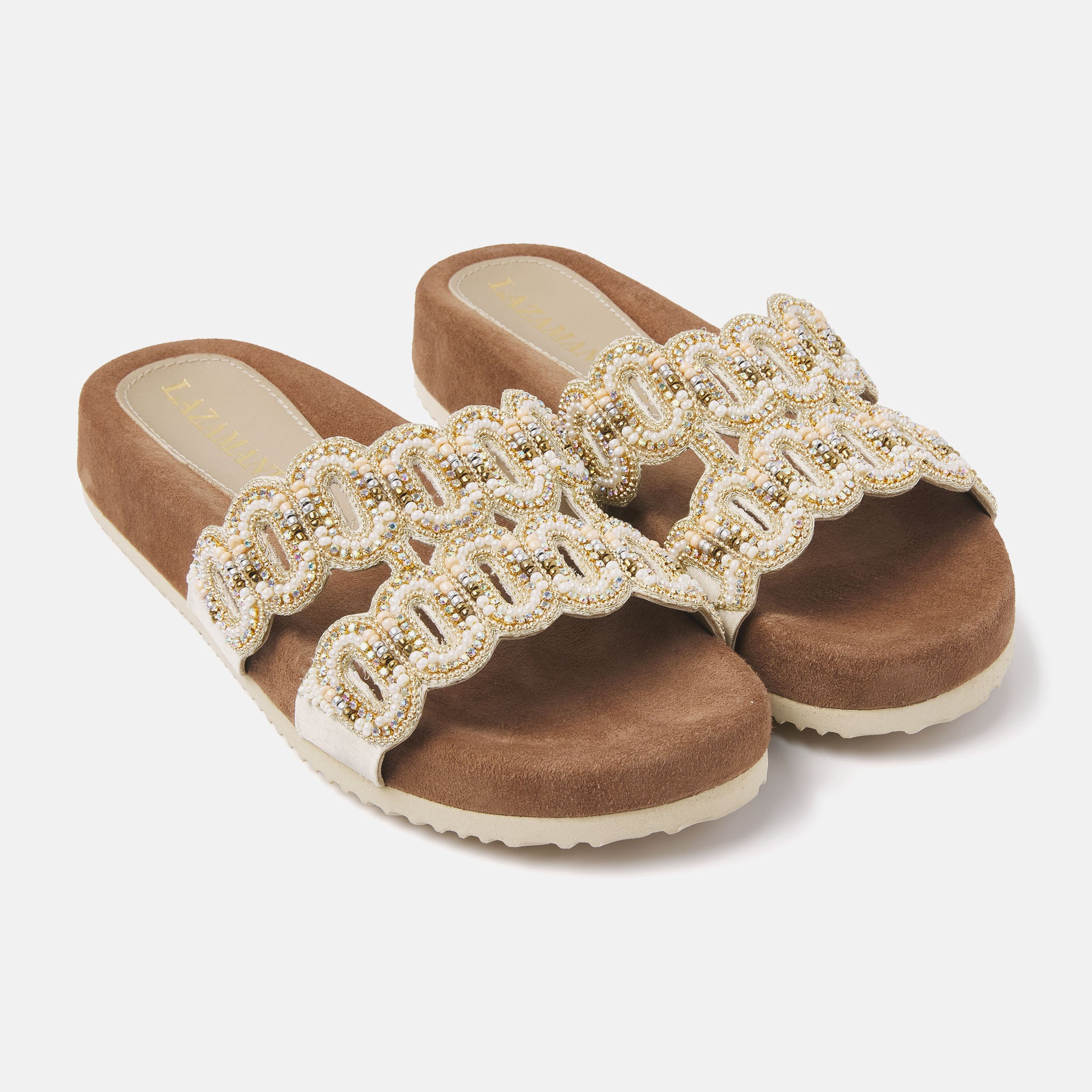 Ladies Beige 75.391 Slippers.