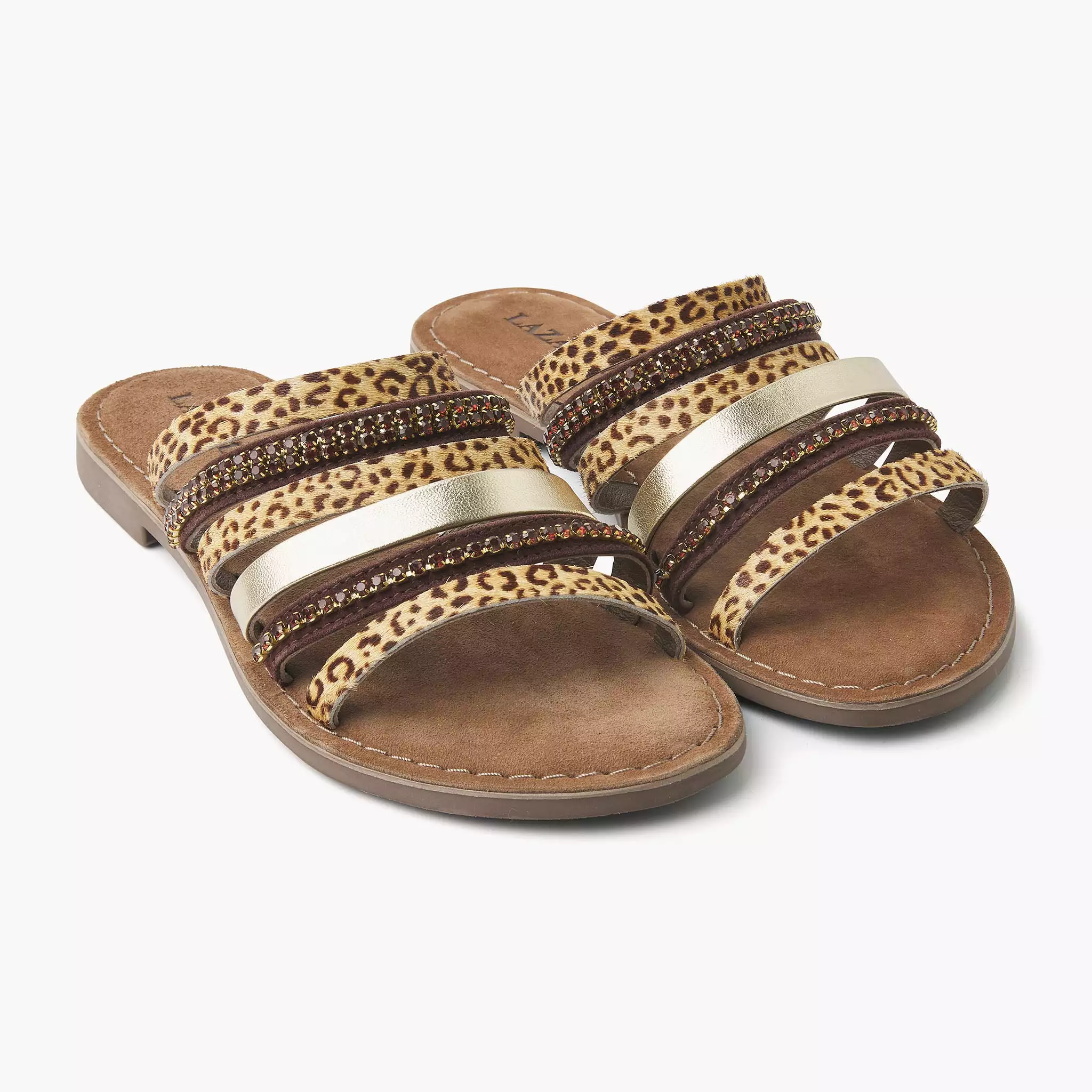 Ladies Leopard Slippers 75.532.