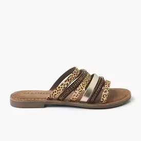 Ladies Leopard Slippers 75.532.