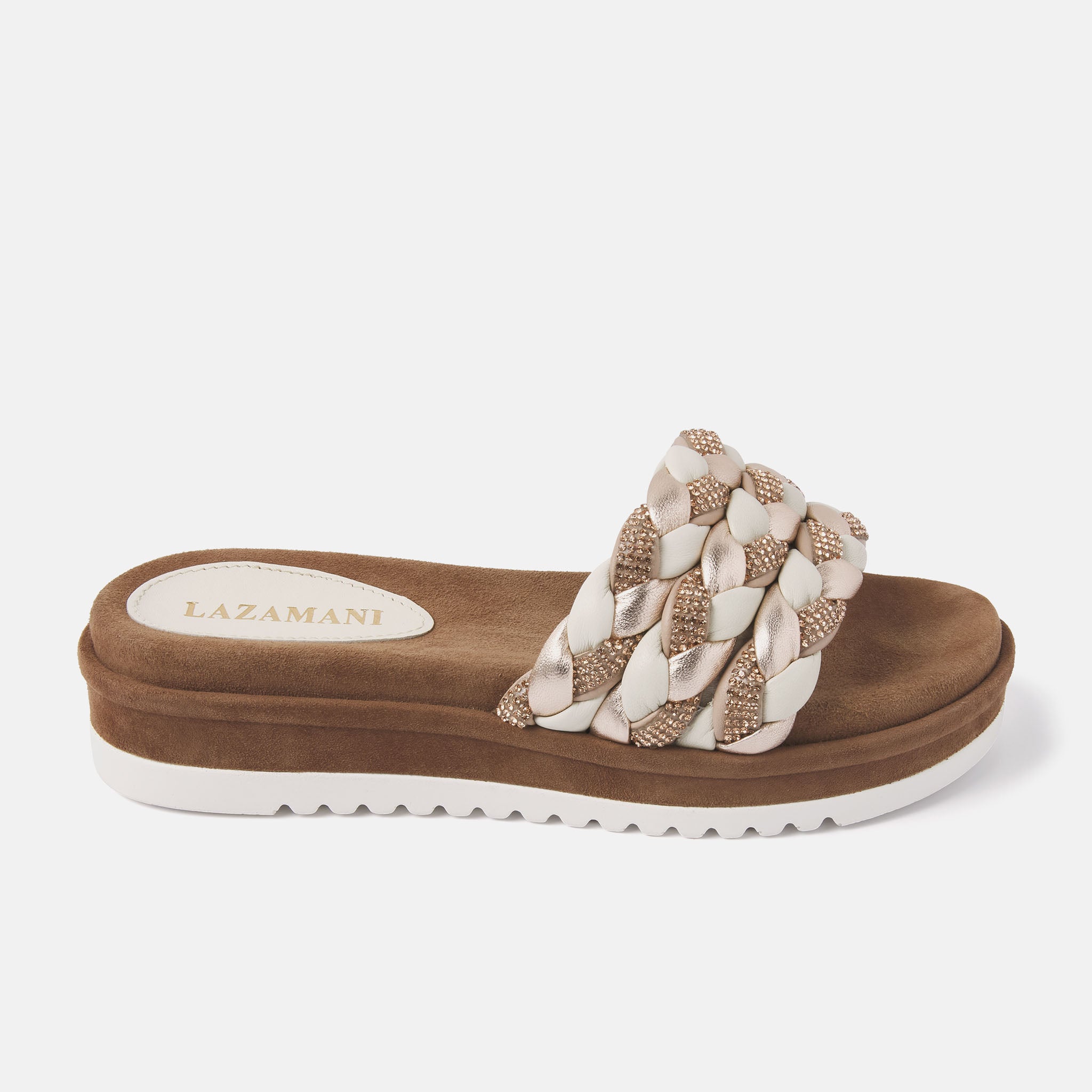 Ladies' Off-White Slippers, Style 75.302