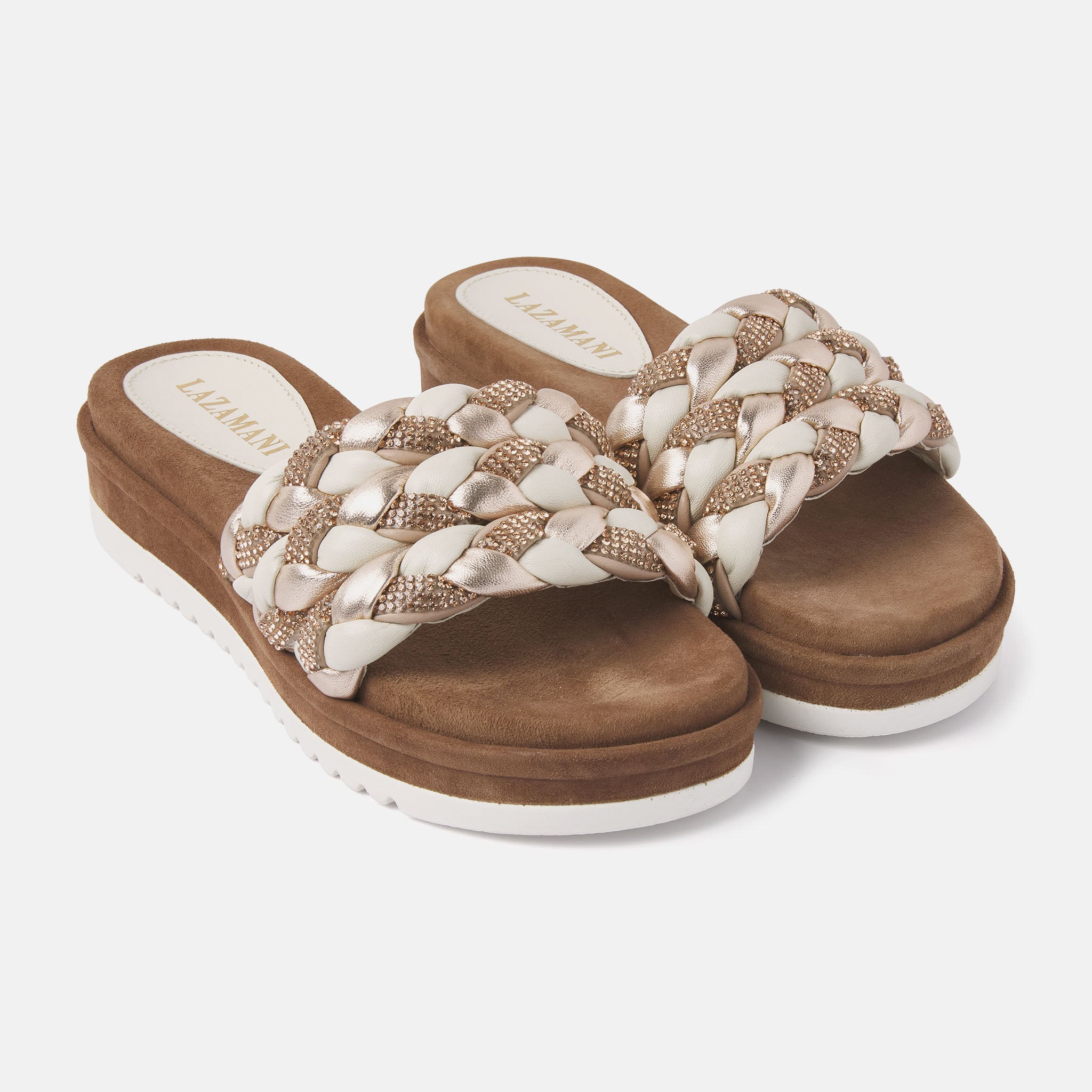 Ladies' Off-White Slippers, Style 75.302