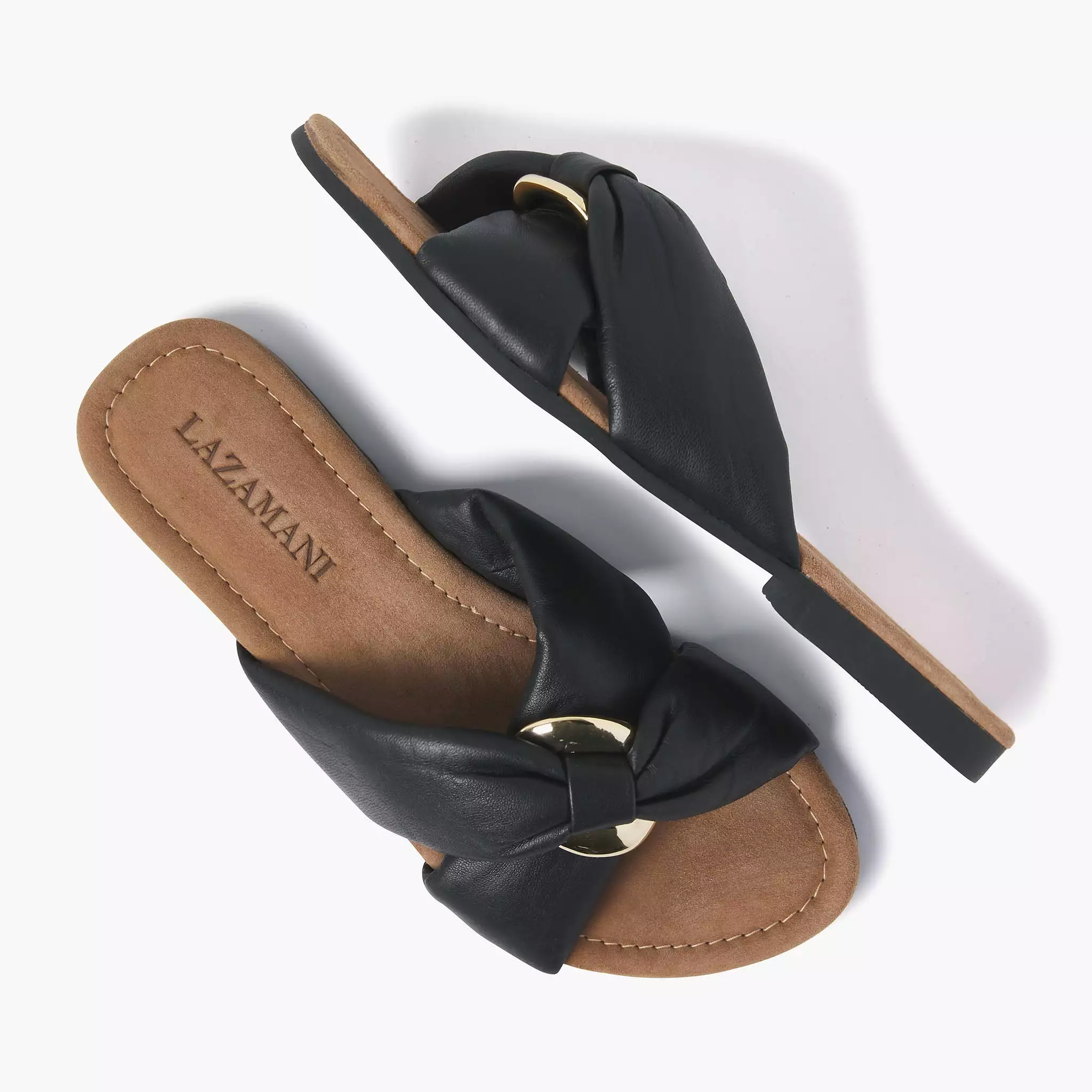 Ladies Slip-on Sandals - Black