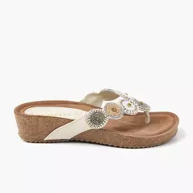 Ladies Slippers 75.455 Off-White