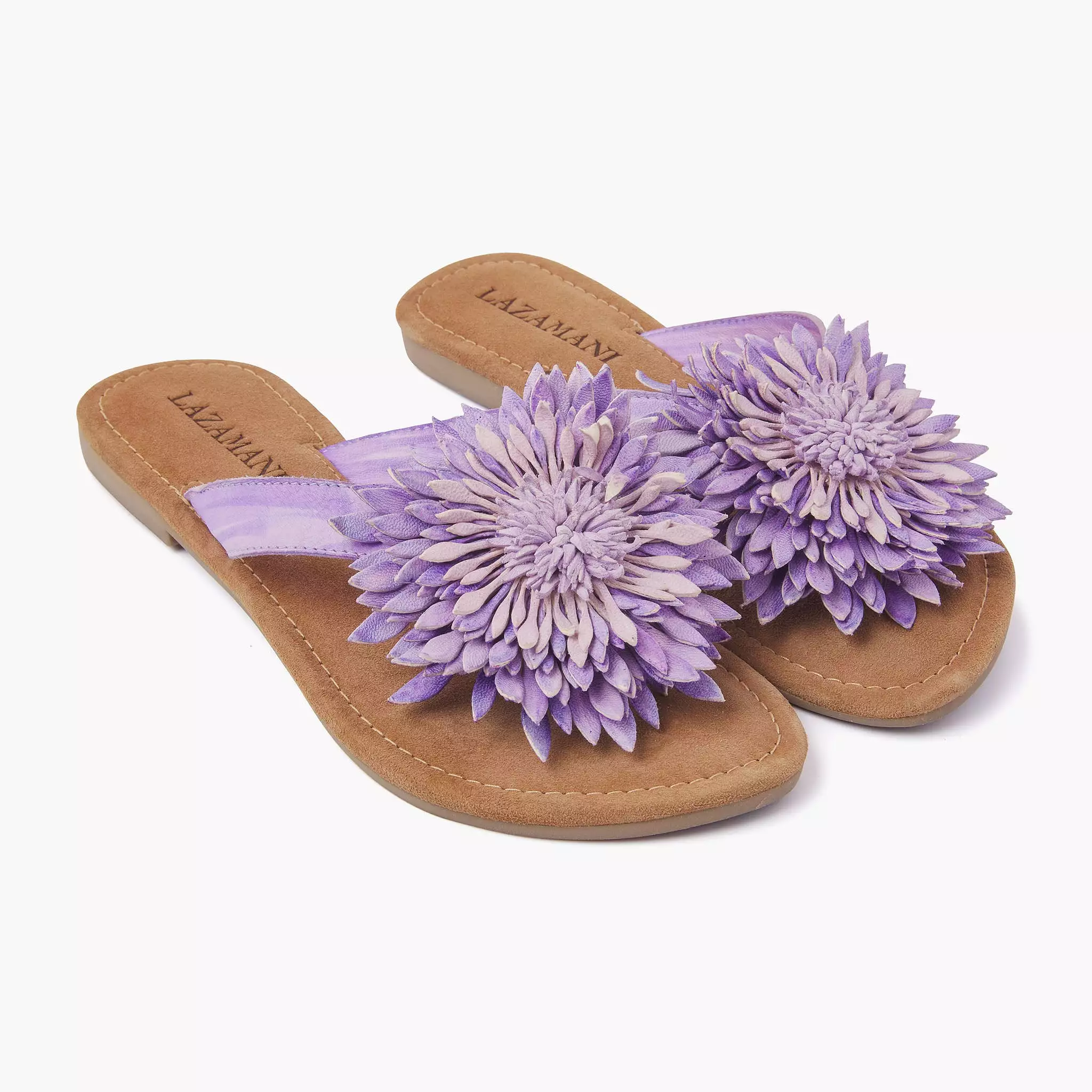 Lilac Flower Slippers - Dames 33.506 - Shop Now