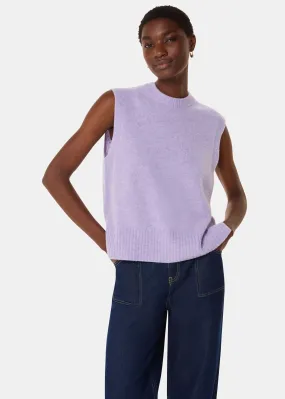 Lilac Sleeveless Wool Tank