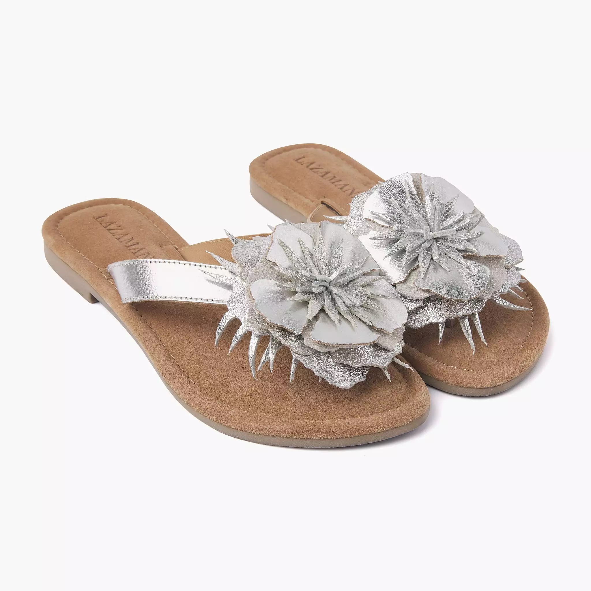 Lily Silver Slippers for Women