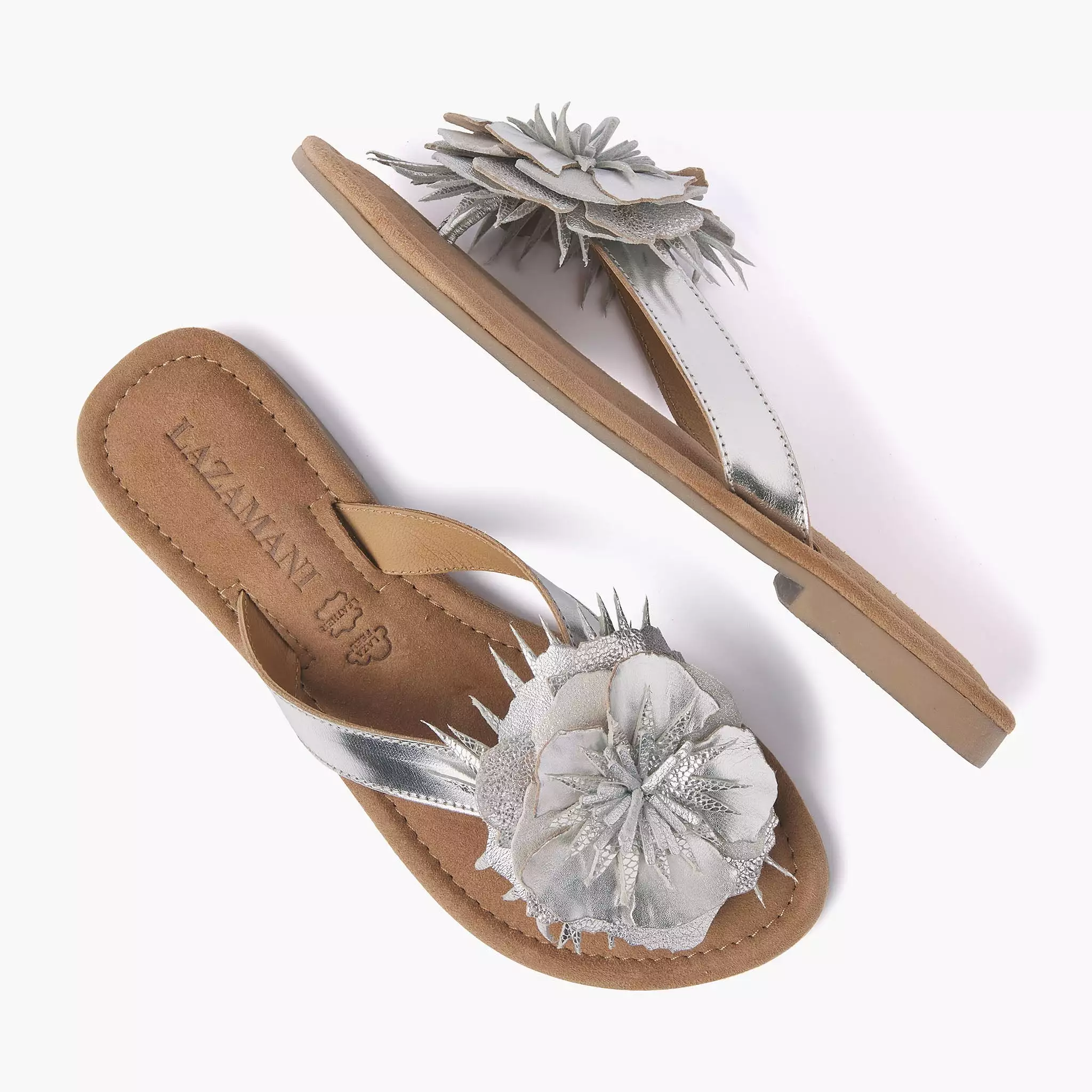 Lily Silver Slippers for Women