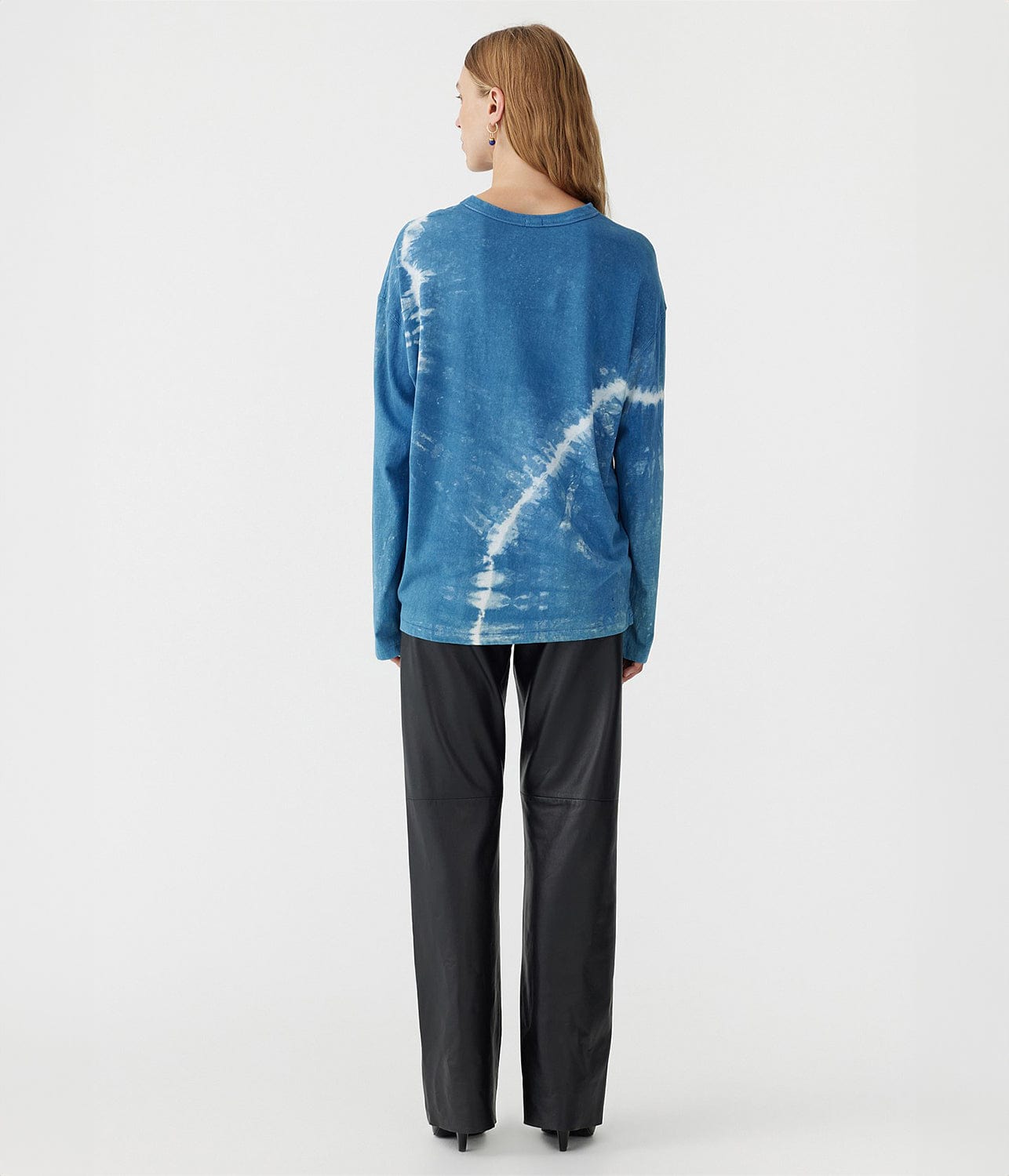 Long Sleeve T-Shirt - Indigo Dye.