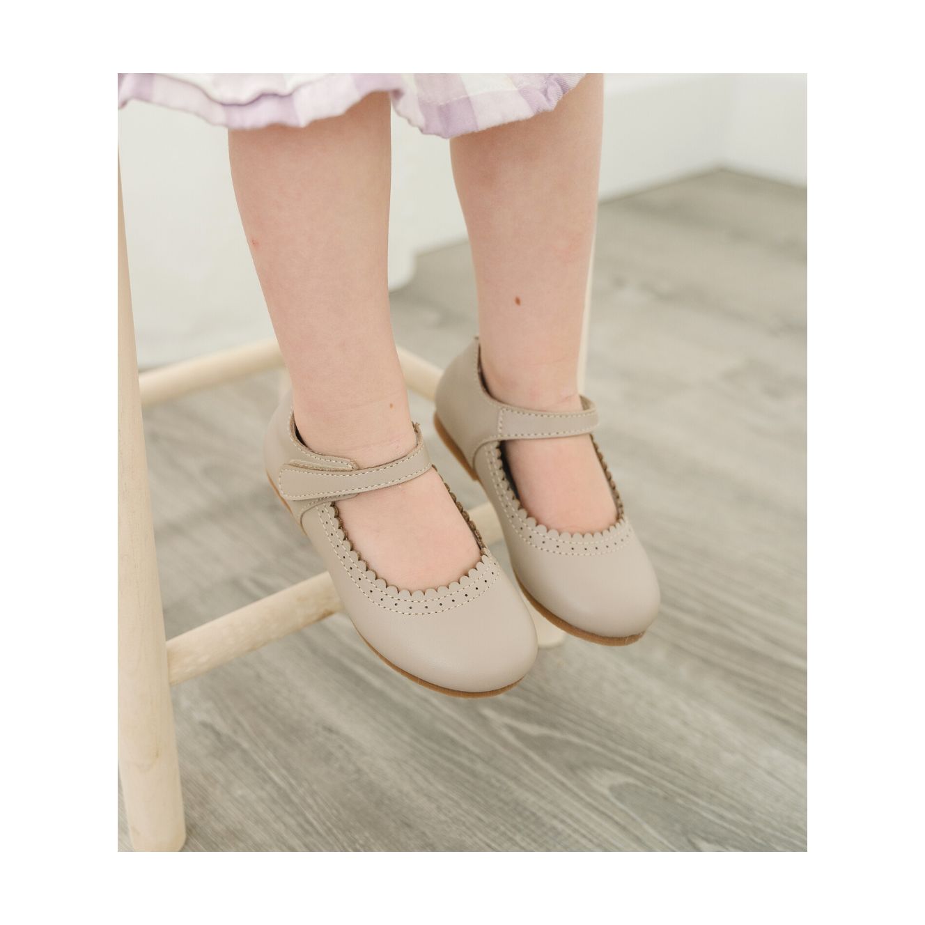 Lucille Flat | Scalloped Design | Women's Footwear