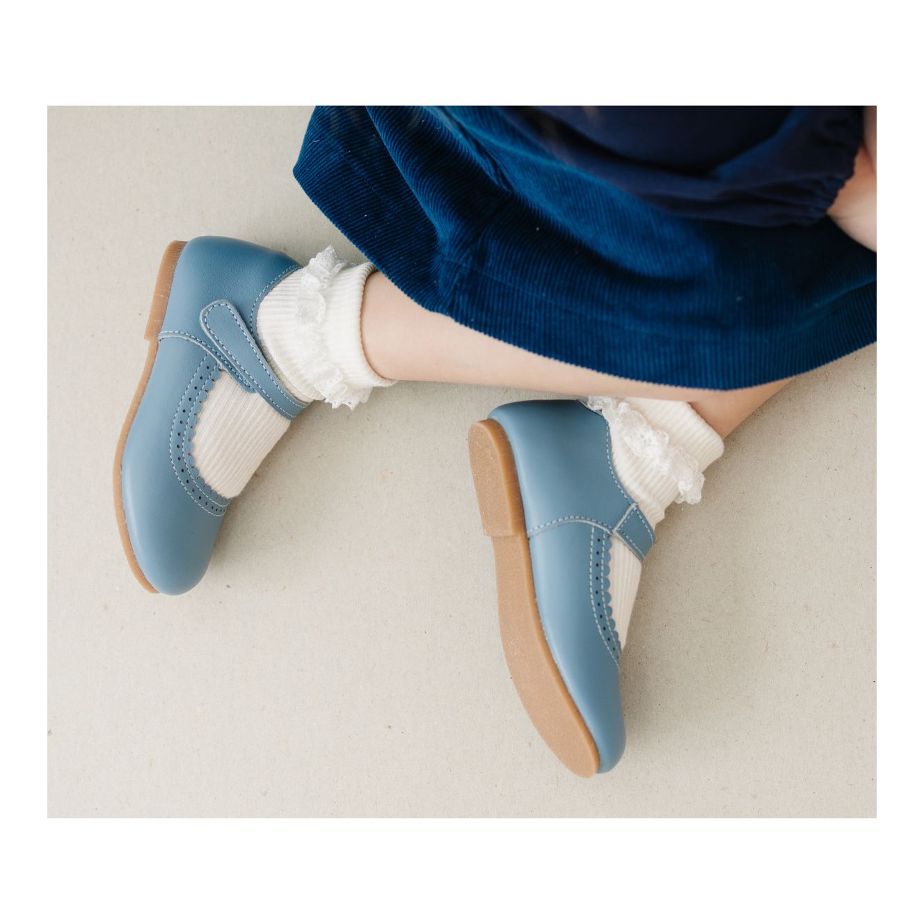 Lucille Flat | Scalloped Design | Women's Footwear