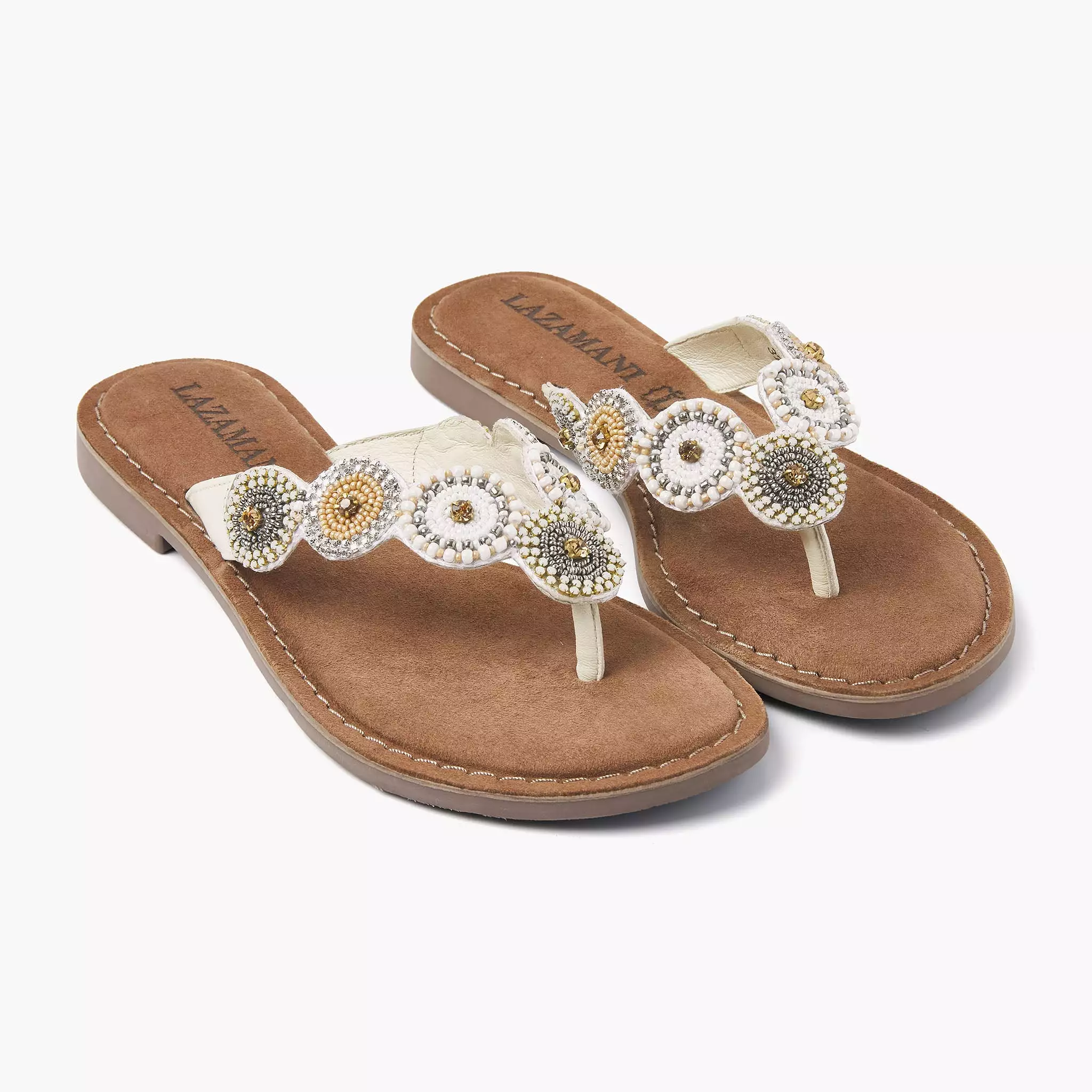 Luna Ladies Off-White Learning Slippers