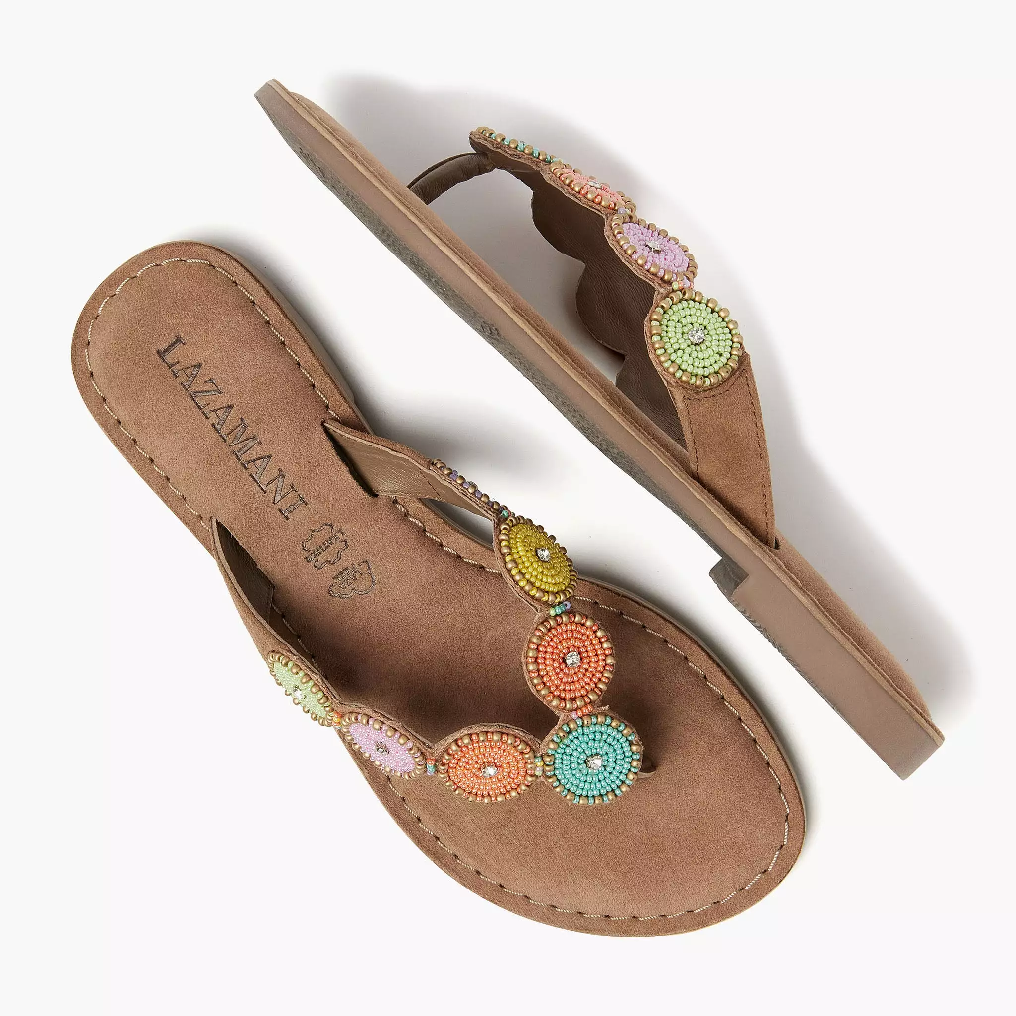 Luna Multi-Colored Suede Women's Slippers