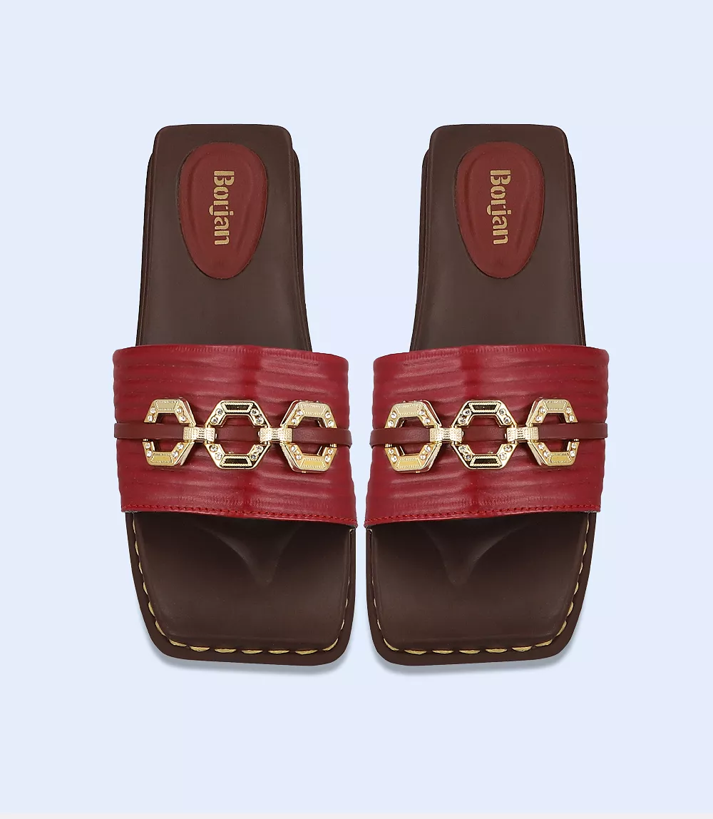 Maroon Women's Casual Slipper - BW8328