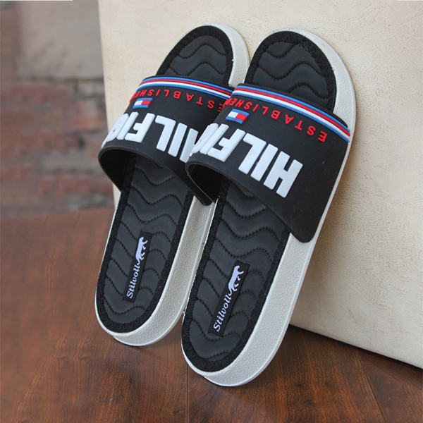 Men's Black Soft Slippers