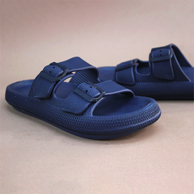 Men's Blue Soft Slippers