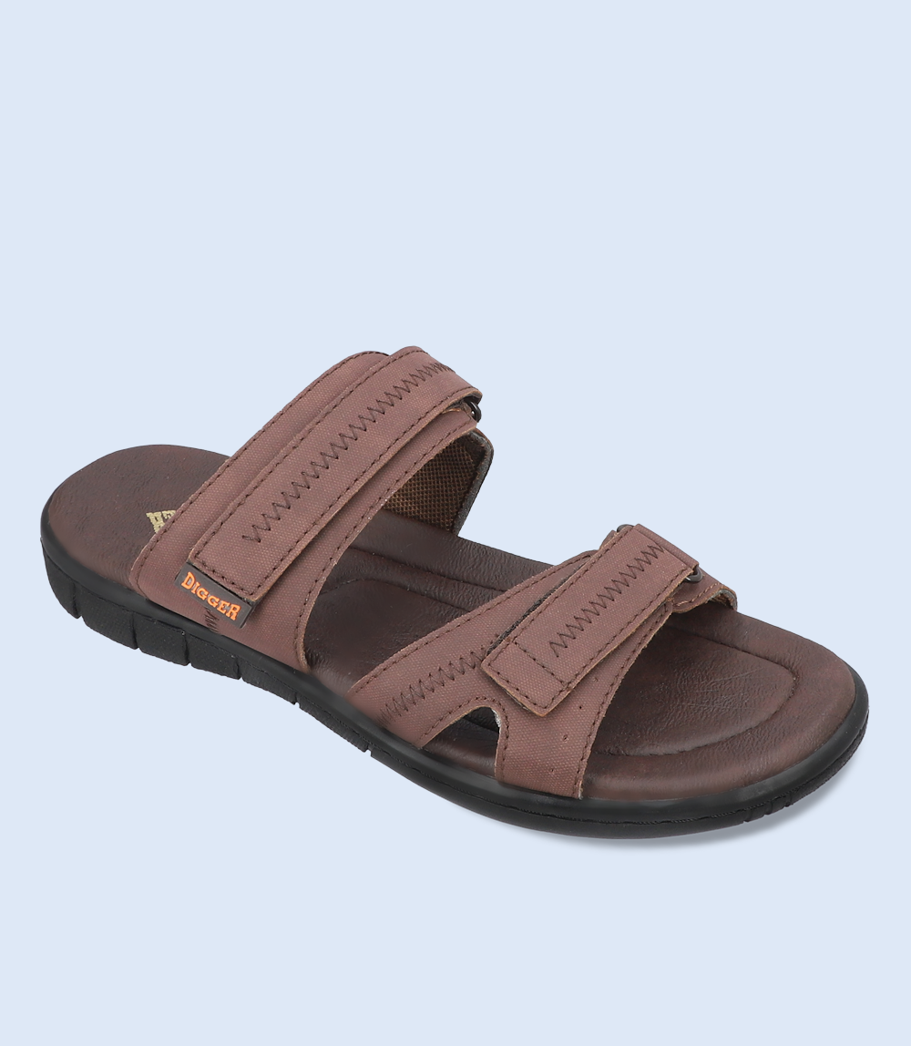 Men's Brown Casual Slipper - BM5734