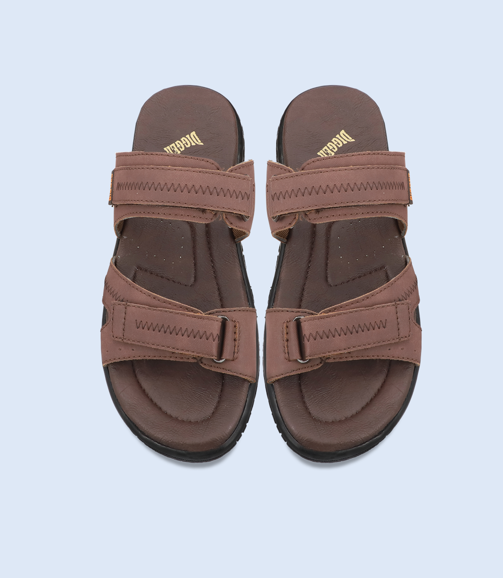 Men's Brown Casual Slipper - BM5734