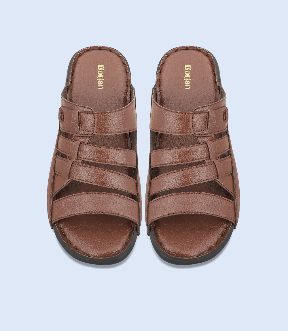 men's brown casual slipper