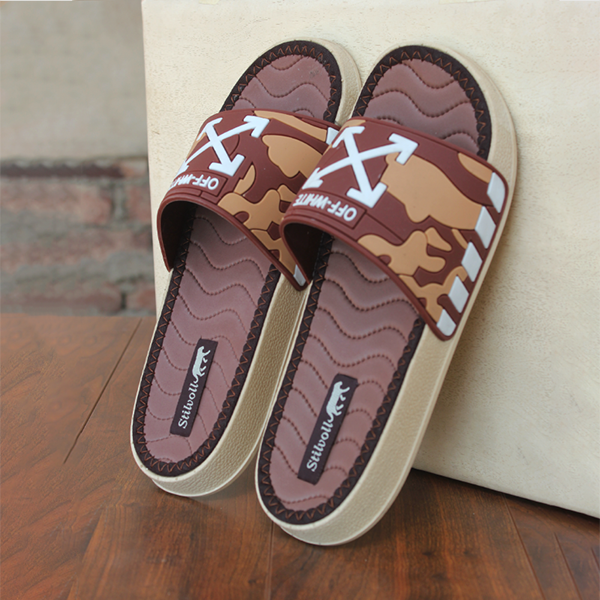 Men's Brown Soft Slippers