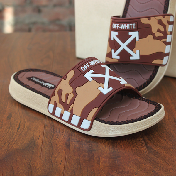 Men's Brown Soft Slippers