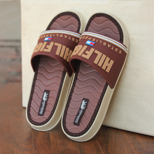 Men's Brown Soft Slippers