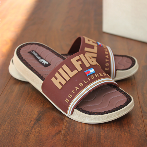 Men's Brown Soft Slippers