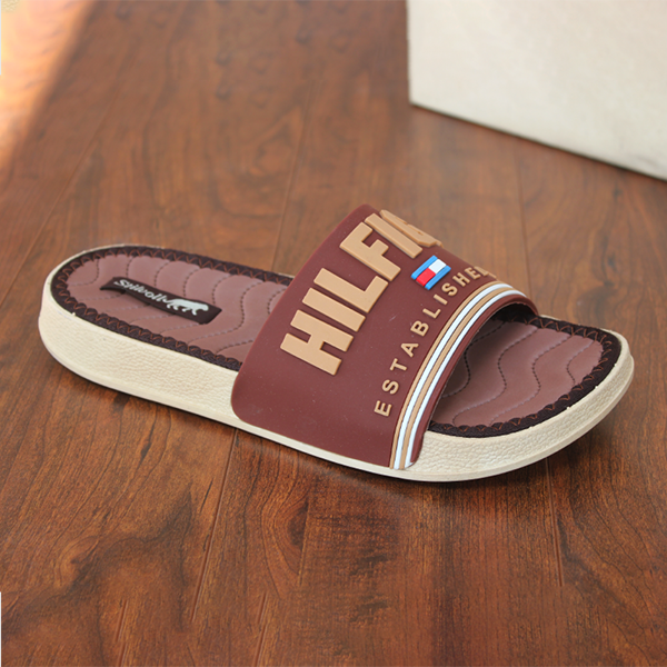 Men's Brown Soft Slippers