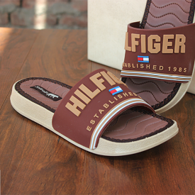 Men's Brown Soft Slippers