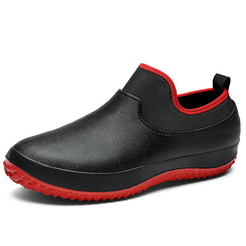 Men's Chef Shoes - Non-slip Safety Work Shoes for Kitchen, Car Wash, and Outdoor Hiking - Oil and Water Proof