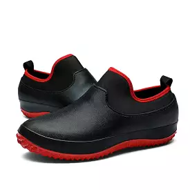 Men's Chef Shoes - Non-slip Safety Work Shoes for Kitchen, Car Wash, and Outdoor Hiking - Oil and Water Proof