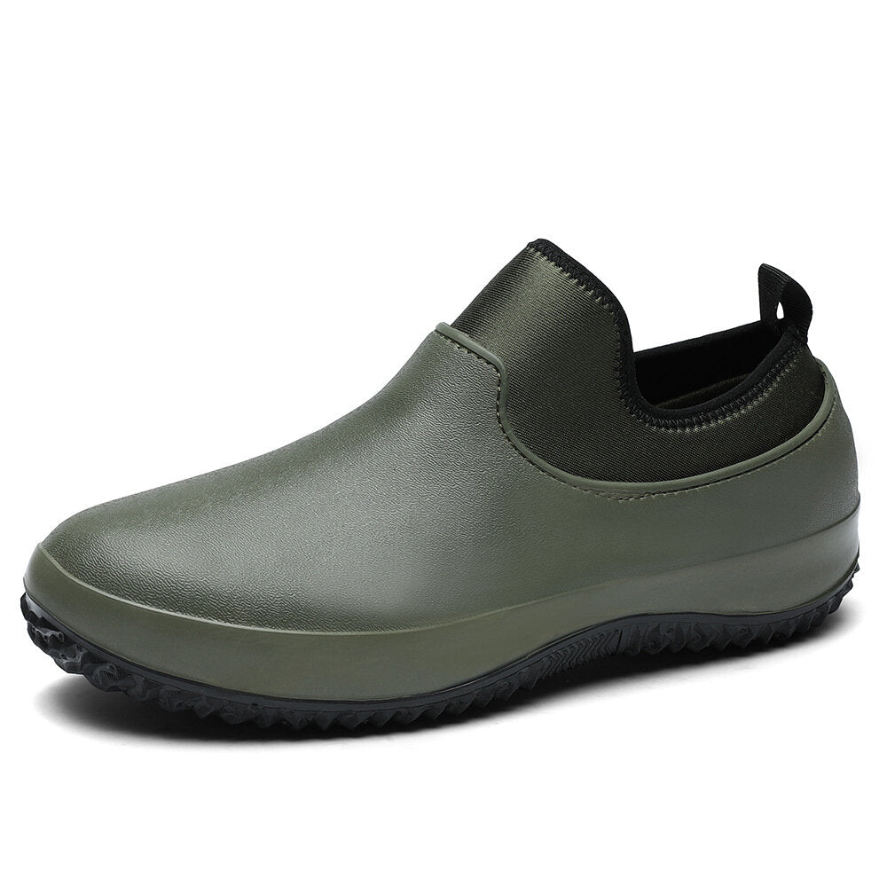 Men's Chef Shoes - Non-slip Safety Work Shoes for Kitchen, Car Wash, and Outdoor Hiking - Oil and Water Proof