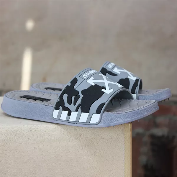 Men's Grey Soft Slippers