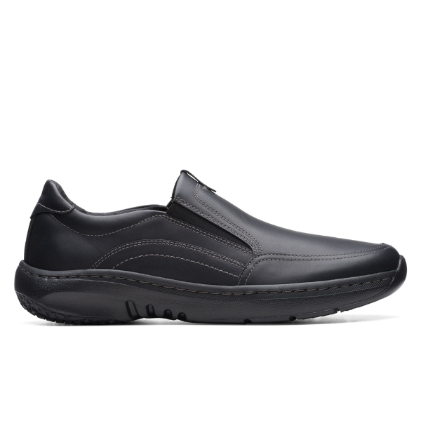 Men's Pro Step Black Leather shoes – Clarks