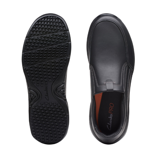 Men's Pro Step Black Leather shoes – Clarks