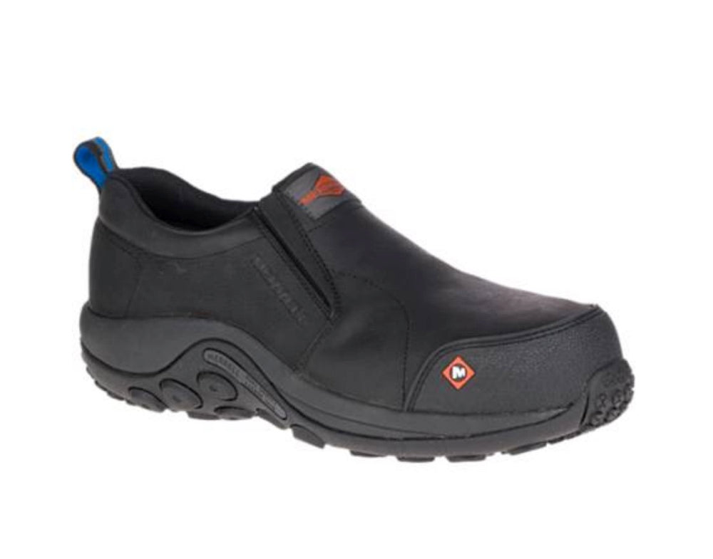 Merrell Black Composite Toe Slip on Work Shoes J003347