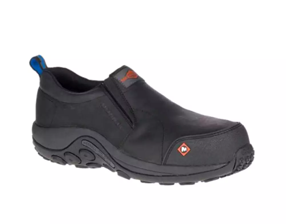 Merrell slip on work shoes black composite toe J003347