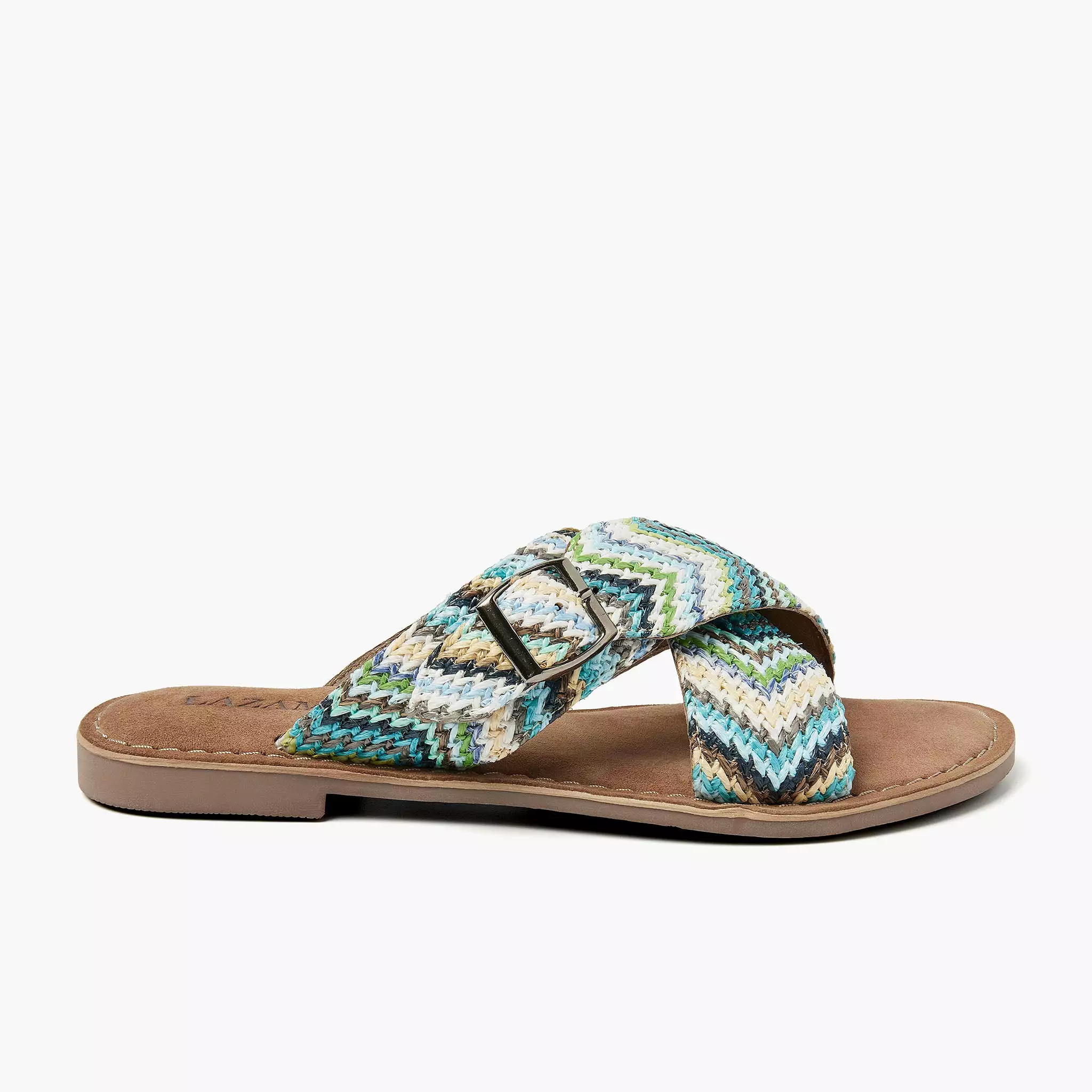 Mia Blue Raffia Women's Slippers