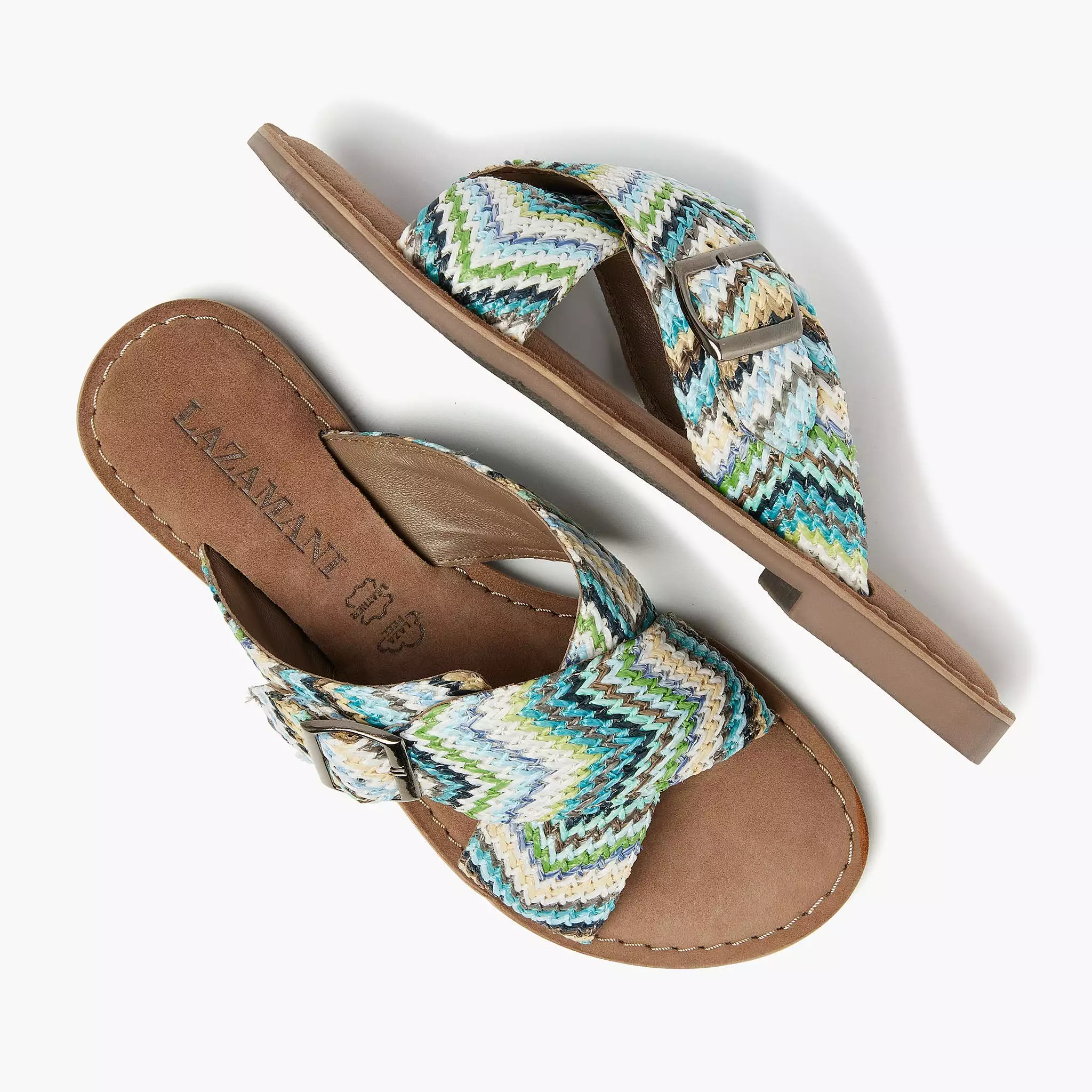 Mia Blue Raffia Women's Slippers