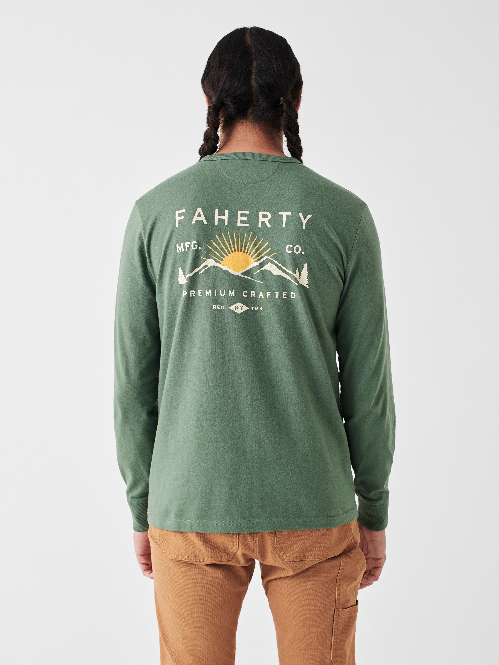 Mountain Graphic Long-Sleeve T-Shirt