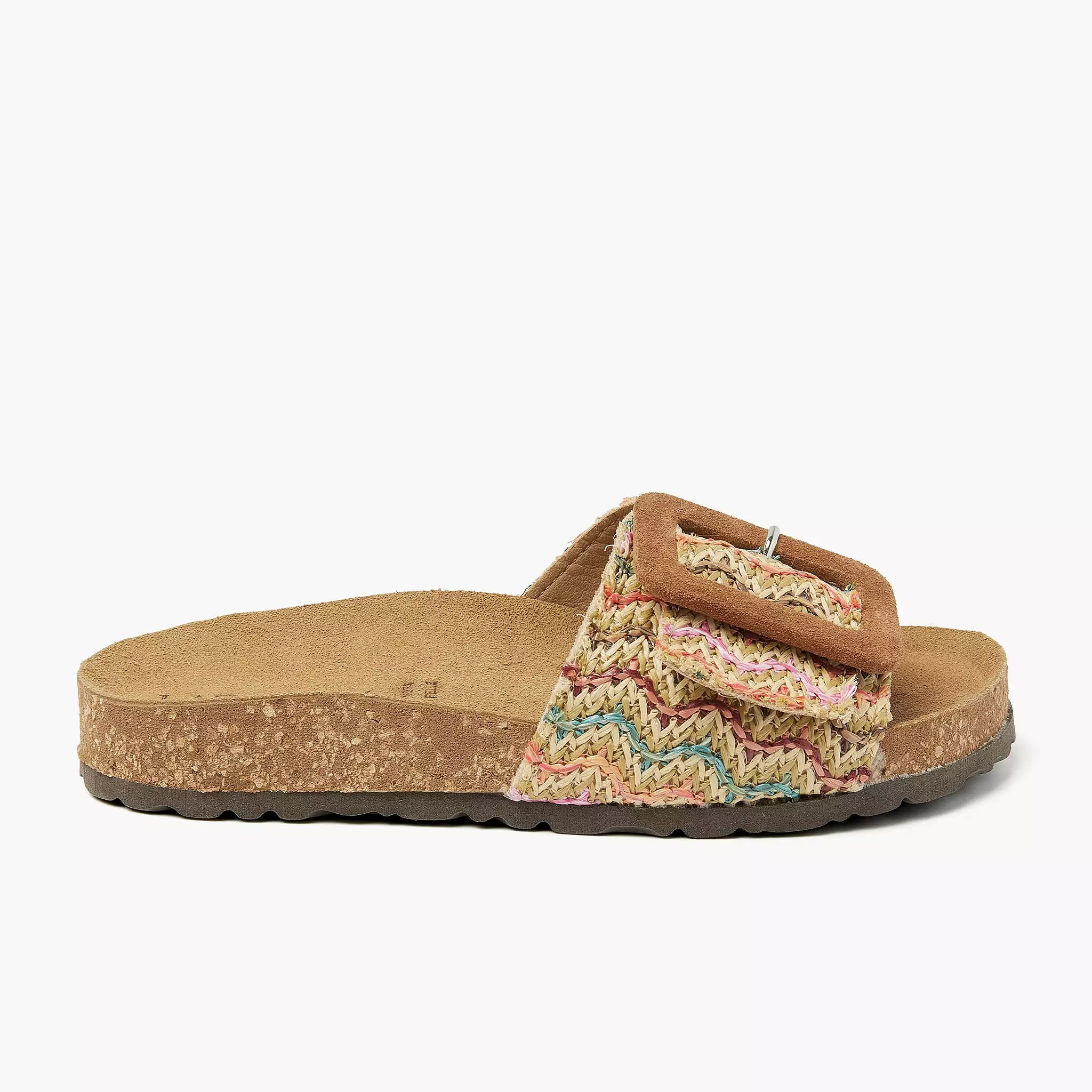 Natalia Raffia Dames Slippers Multicolor