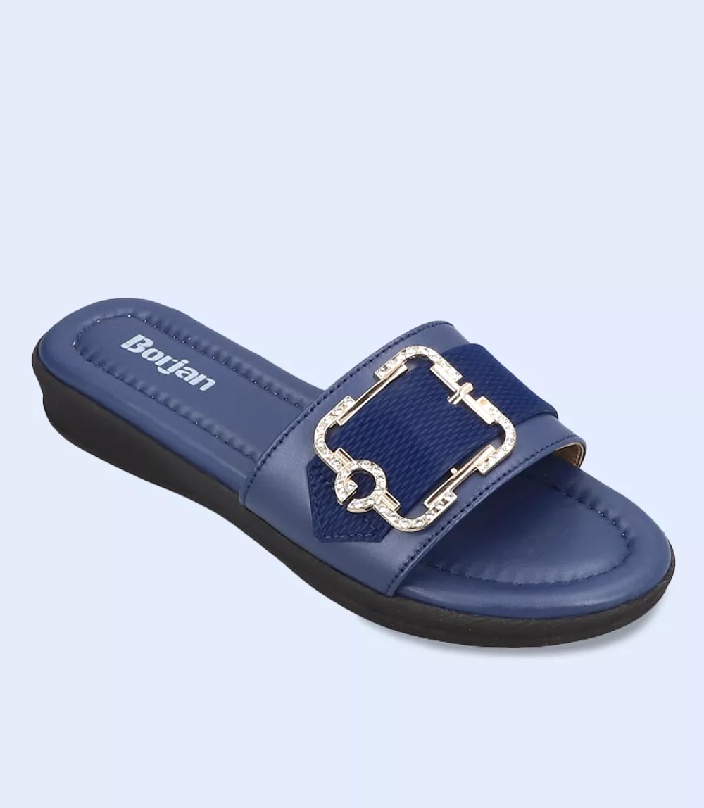 navy blue women's slipper casual fashion