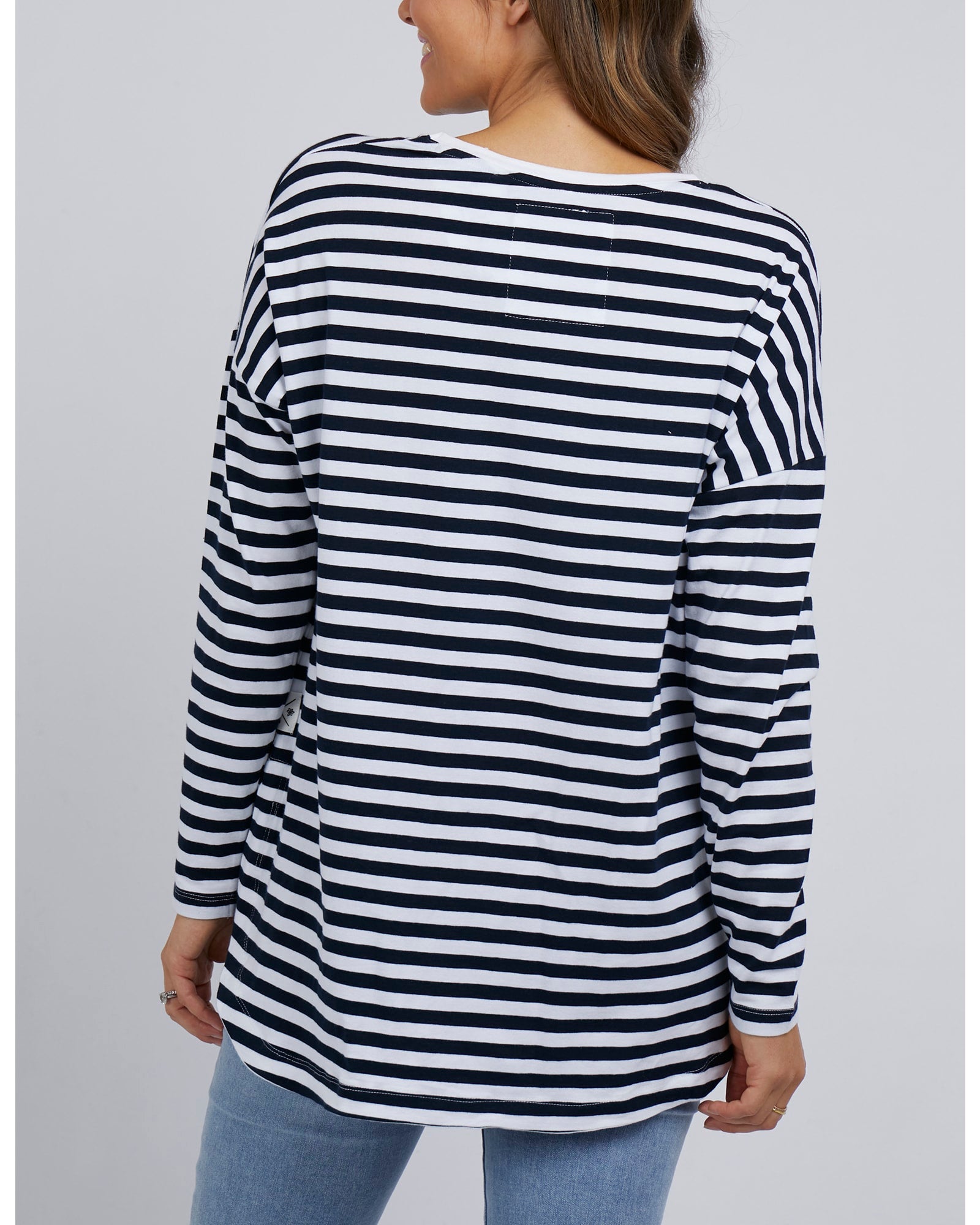 Navy Elm Lauren Long Sleeve Tee