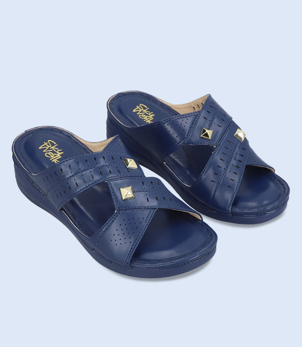 navy women casual slipper