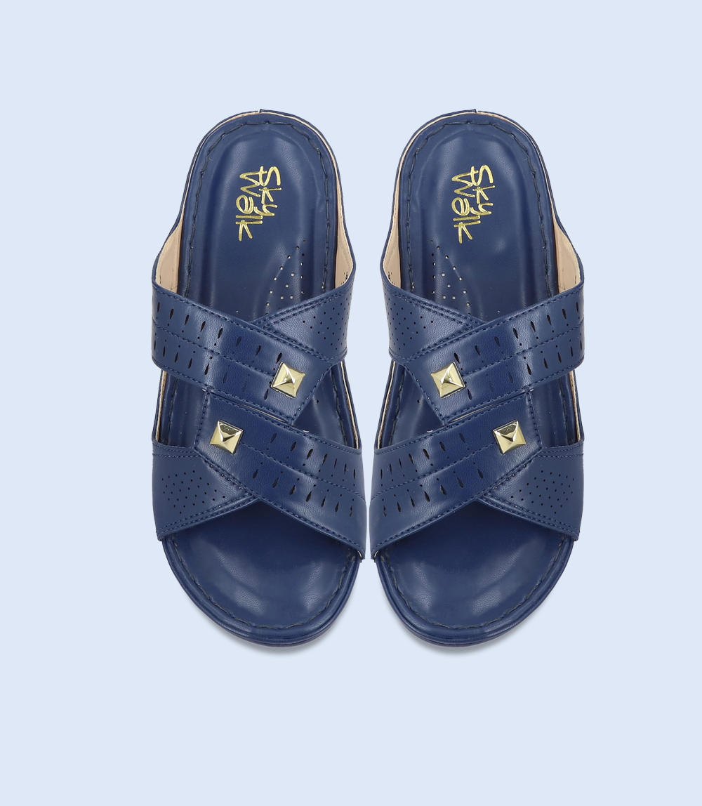 navy women casual slipper