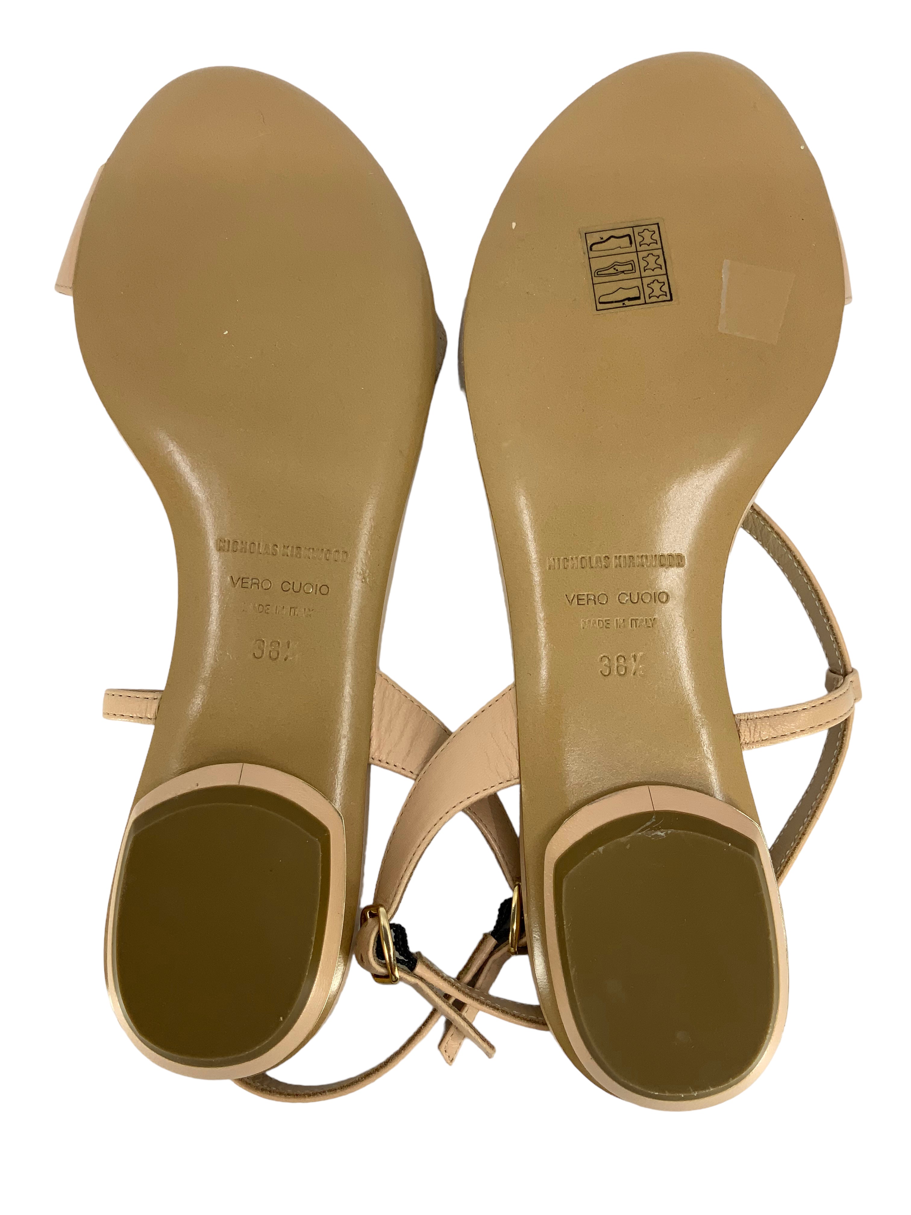 Nicholas Kirkwood flats, size 8.5, with ankle strap.