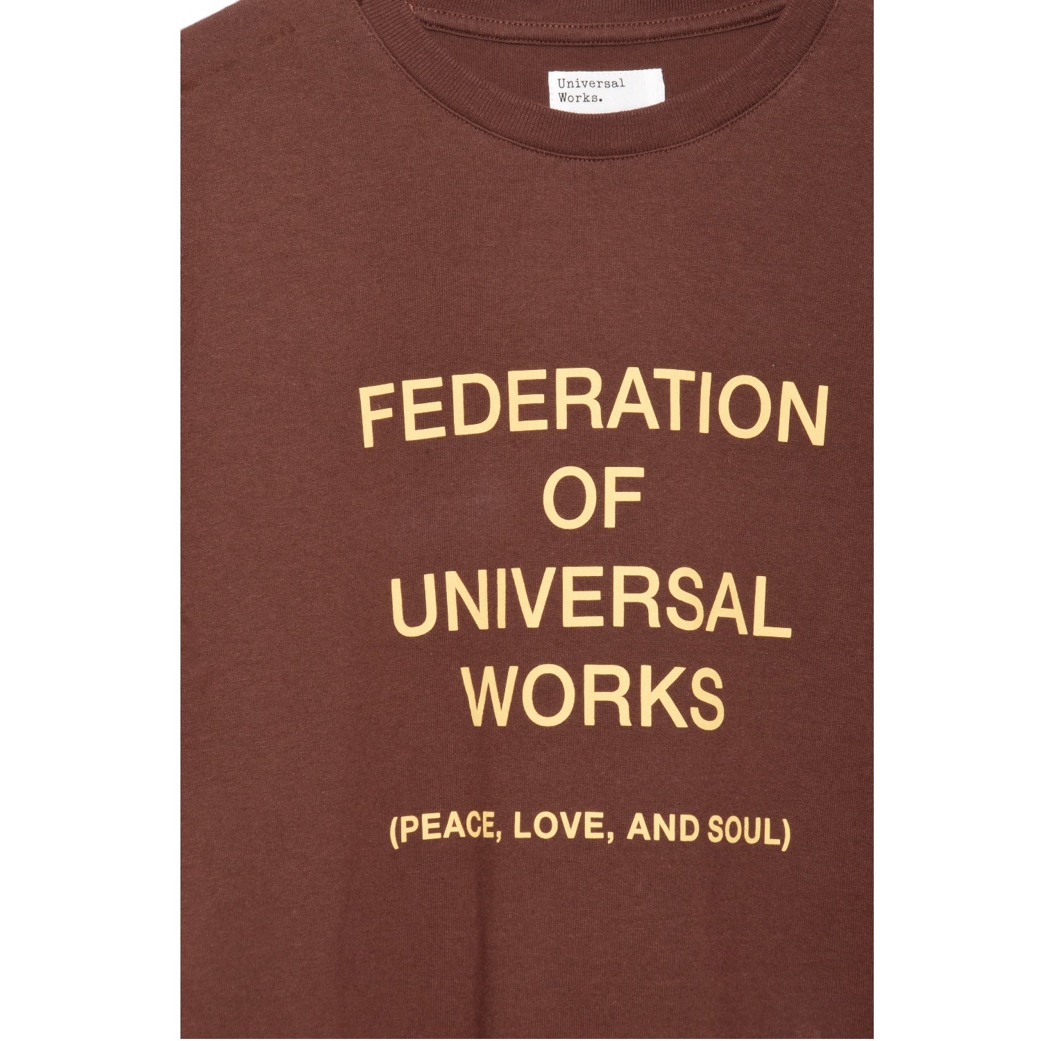 Organic Brown Tee - Universal Works Federation 26651