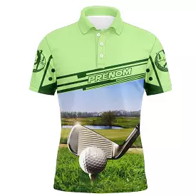 Personalized Golf Polo Shirt - Course Pattern, Perfect Gift for Golfers - CT14072317