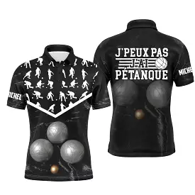 Petanque Polo Shirt for Men and Women, Funny Bouliste Gift, Can't Play Petanque - CT02122229