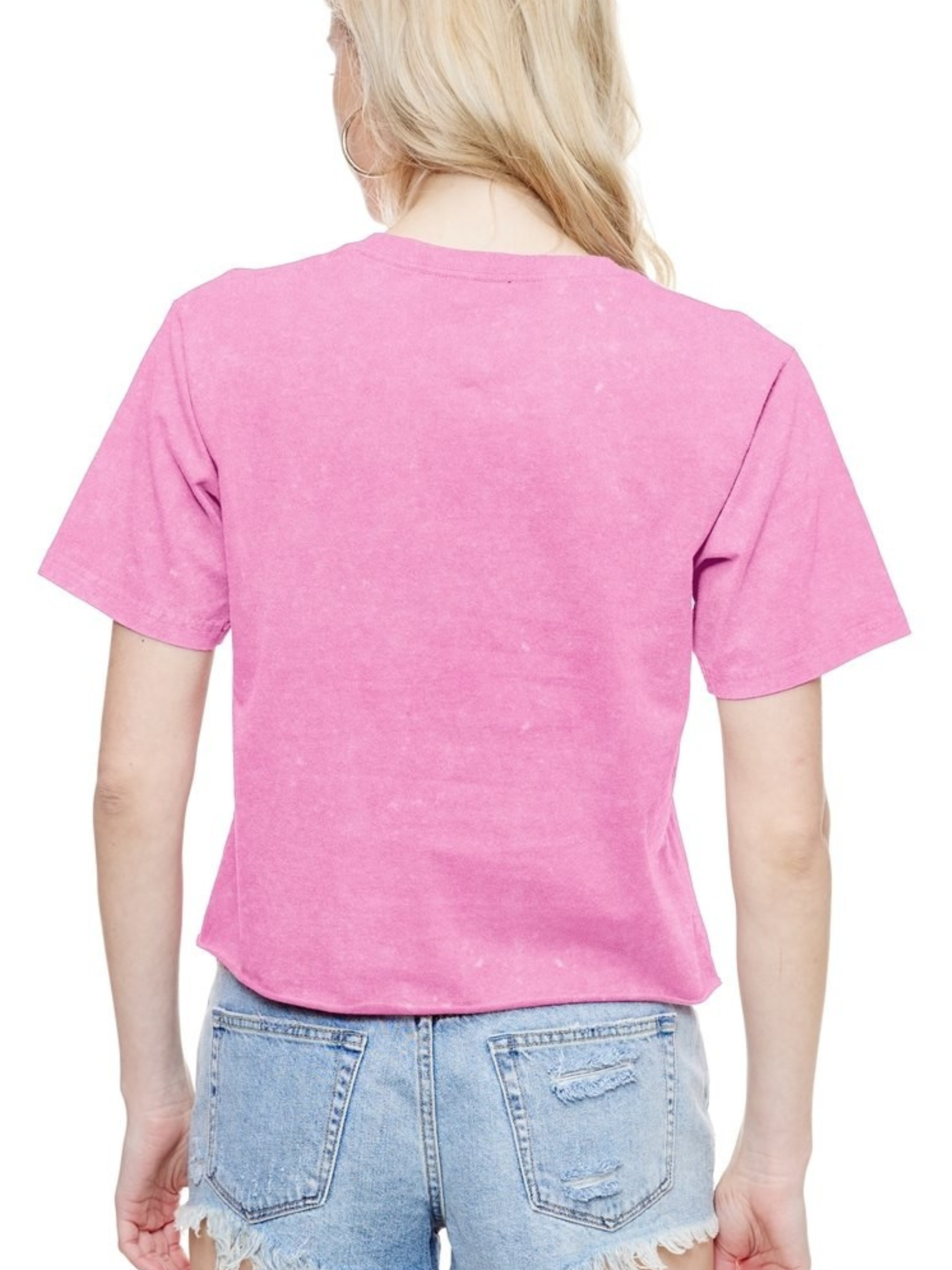 Pink Lace Bow Tee